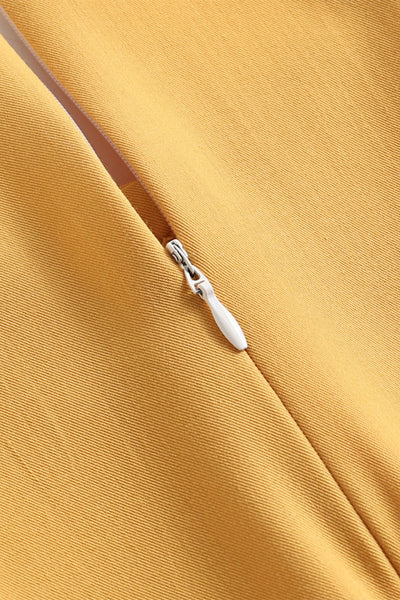 Abito Longuette Giallo Vintage Anni '50