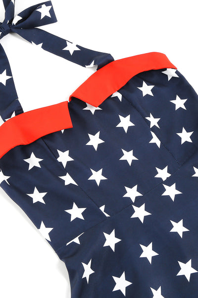 Abito Con Motivo A Stelle Vintage Anni '50