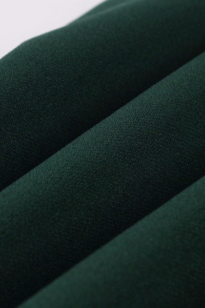 Abito Verde Scuro Con Volant Vintage