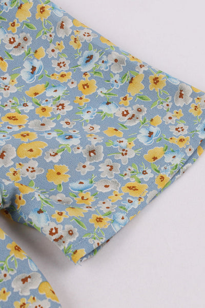 Abito A Trapezio Con Stampa Floreale Anni '50