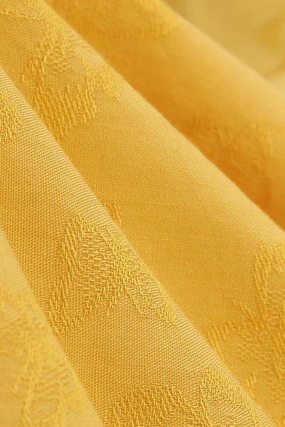 Abito Giallo Vintage Con Collo A Punta