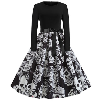 Abito Rockabilly Spirito Di Halloween