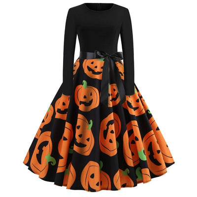Abito Rockabilly Spirito Di Halloween