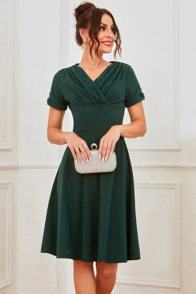 Abito Vintage A Trapezio Di Media Lunghezza