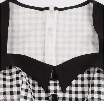 Abito Anni '50 In Bianco E Nero