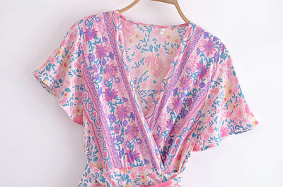 Bellissimo Vestito Rosa Anni '70