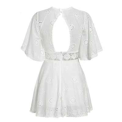 Vestito Bianco Hippie Anni '70