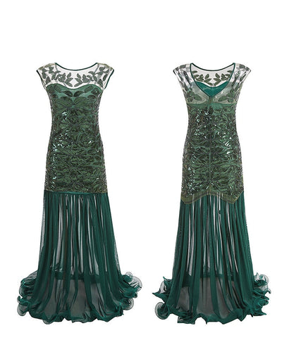 Abito Flapper Vintage Anni '20 Verde