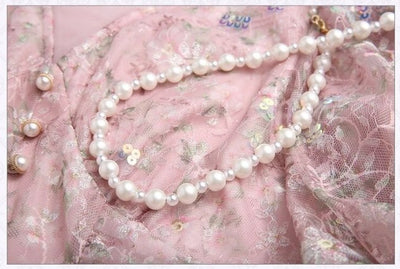 Abito Rosa Classico Anni '40 E '50