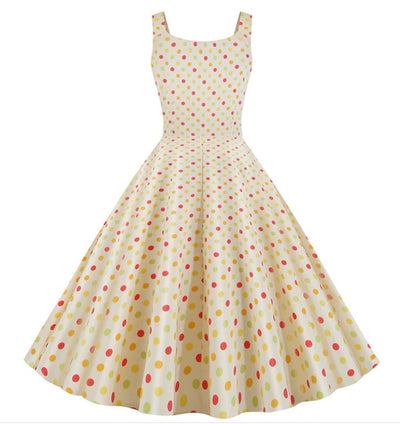 Abito Pin Up Anni '50 Beige