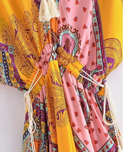 Abito A Maniche Corte Anni '70