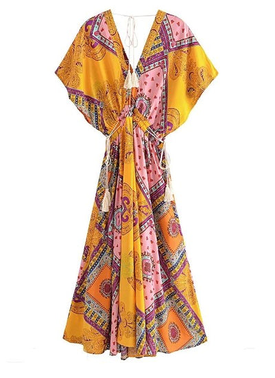 Abito A Maniche Corte Anni '70