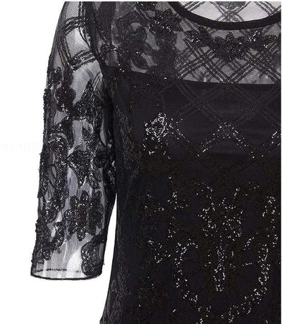 Abito Taglie Forti Anni '20 Nero