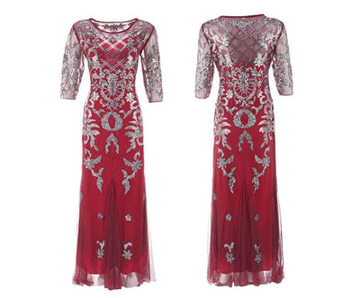 Abito Rosso Taglie Forti Anni '20