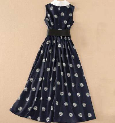 Abito Blu Navy Chic Anni '40