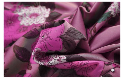 Abito Anni '40 Collo Alto Viola