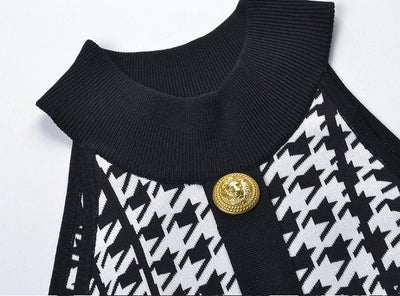 Abito Anni '40 Gonna Plissettata Grigia