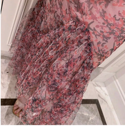 Sexy Vestito Rosa Anni '40