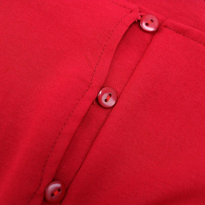 Abito Anni '50 Autunno Rosso