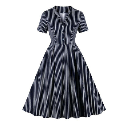 Abito Vintage Blu Navy Anni '50