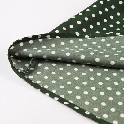 Abito Vintage A Pois Verde Anni '50