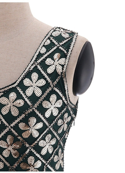 Abito Charleston Anni '20 - Verde E Oro