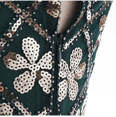 Abito Charleston Anni '20 - Verde E Oro