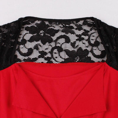 Abito Da Sera Rosso Vintage Rockabilly