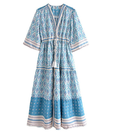 Abito A Trapezio Taglie Forti Anni '70