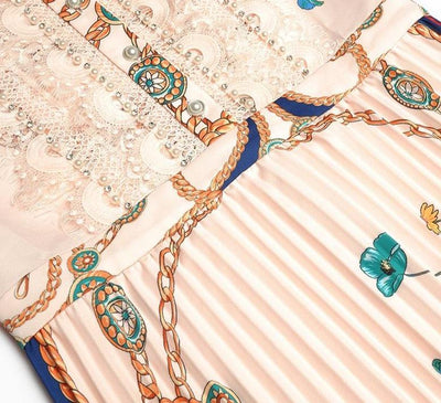 Abito A Trapezio Stile Anni '40 Rosa