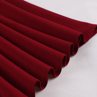 Abito Anni Cinquanta Rosso Con Colletto Alla Peter Pan