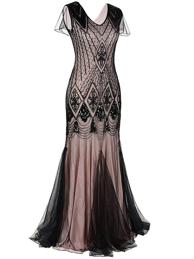 Abito Gatsby Lungo Rosa Haute Couture
