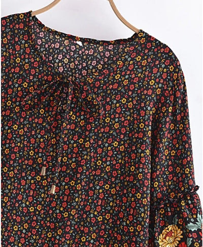 Abito Hippie Nero Anni '70