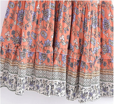 Abito Hippie Rosa Anni '70