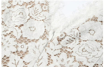 Abito Da Sposa Vintage In Pizzo Bianco