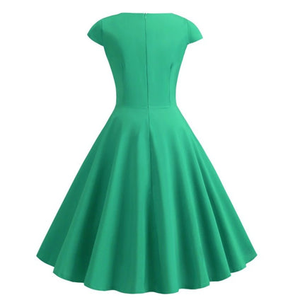 Abito Midi Vintage Verde