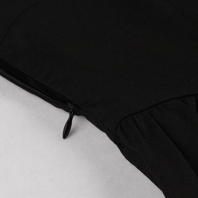 Abito Con Farfalle Nere Anni '50