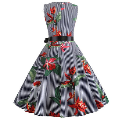 Abito Retrò A Righe