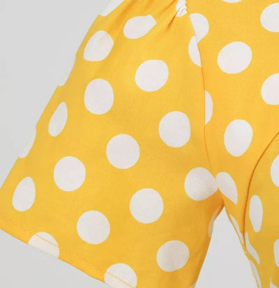 Abito Stile Vintage Anni '50 Giallo