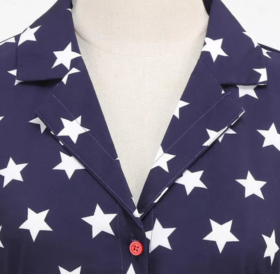 Abito Stile Anni '60 Da Donna Blu Royal