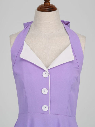 Abito Pin Up Viola Vintage Anni '60