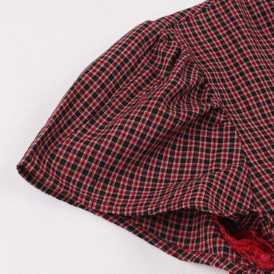 Abito A Trapezio Anni '50 Bordeaux