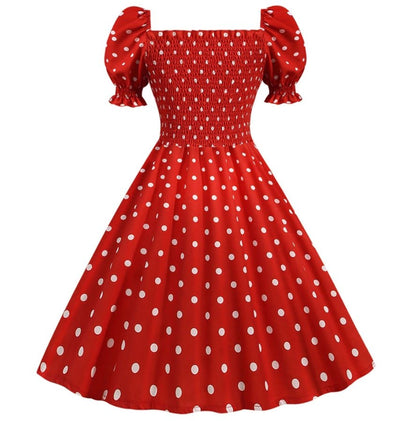 Abito Stile Anni '50 Rosso