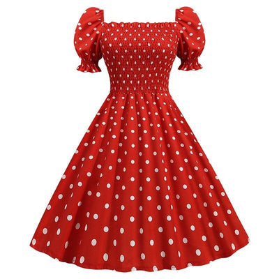 Abito Stile Anni '50 Rosso