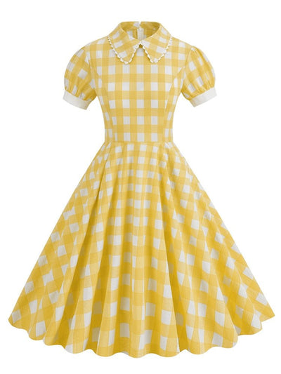 Abito Vintage Anni '40 Giallo