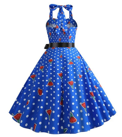 Abito Vintage Anni '50 Con Spalle Scoperte