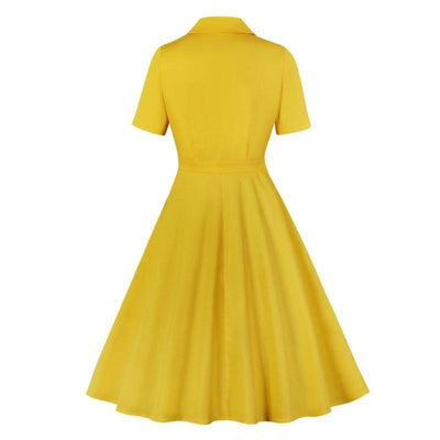 Abito Vintage Anni '50 Giallo
