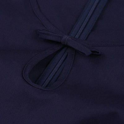 Abito Vintage Anni '50 Blu Scuro E Giallo