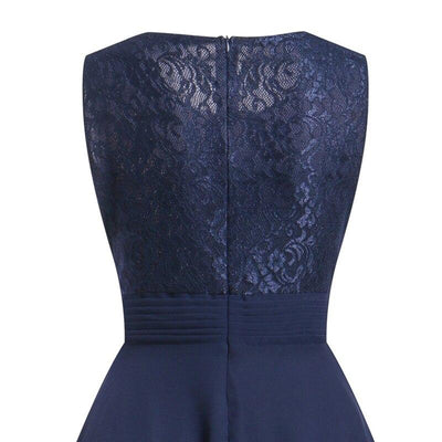 Abito Da Sera Vintage Anni '50 Blu Scuro