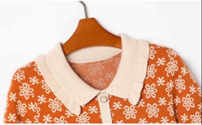 Abito Arancione Old School Vintage Anni '40